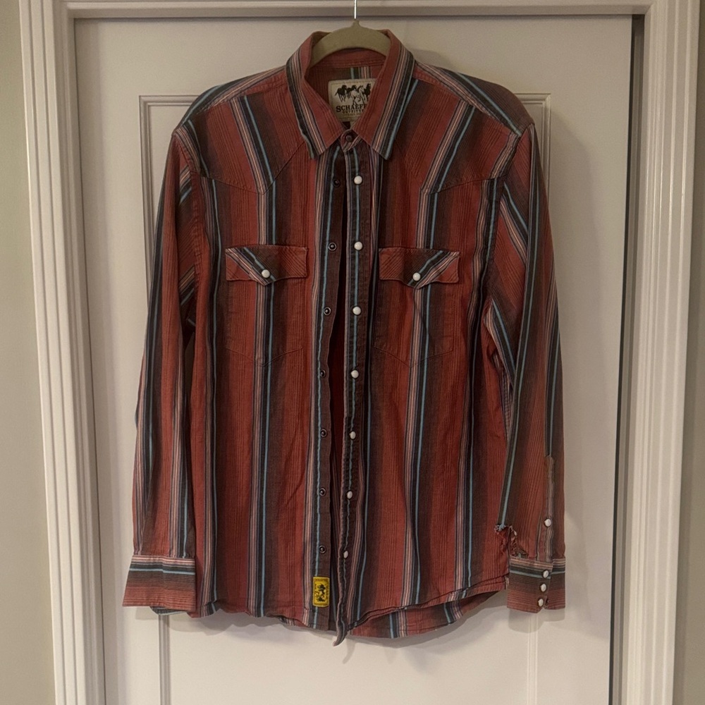 Western Striped Long Sleeve Shirt